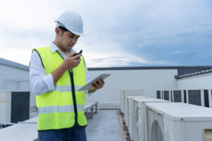 roof inspection at a data center