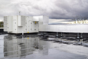 ponding water on data center roof
