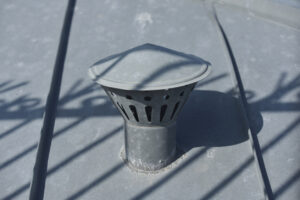 drainage system on an industrial roof