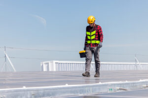 roof assessment at a shopping center