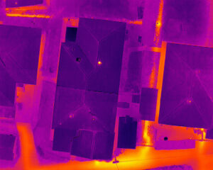 industrial roof thermal imaging study 
