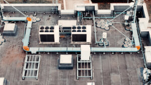 rooftop at an industrial facility